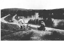 Waiting for train at Kirks ferry