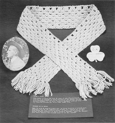 Scarf crocheted by Queen Victoria